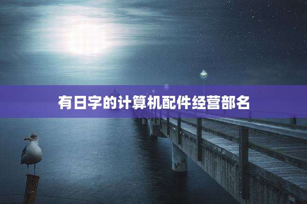 有日字的计算机配件经营部名