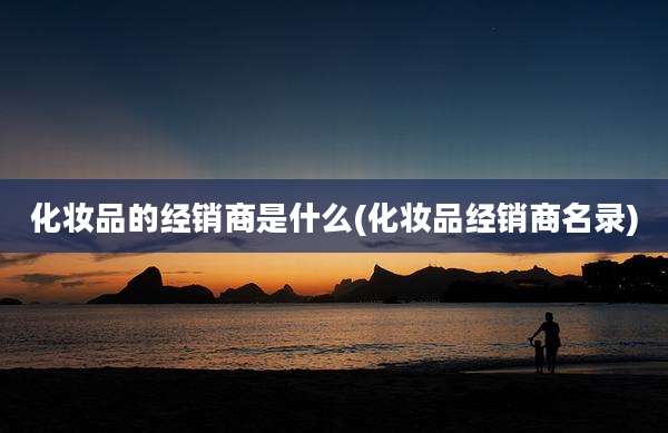 化妆品的经销商是什么(化妆品经销商名录)