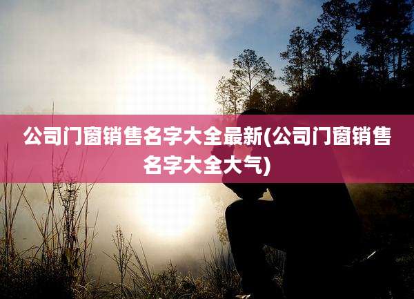 公司门窗销售名字大全最新(公司门窗销售名字大全大气)