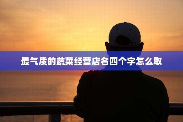 最气质的蔬菜经营店名四个字怎么取