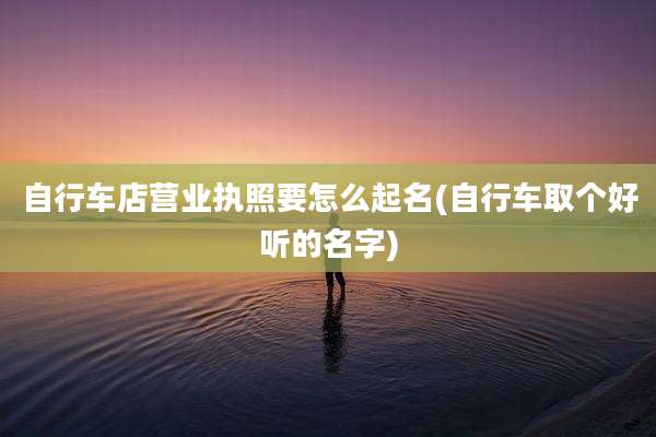 自行车店营业执照要怎么起名(自行车取个好听的名字)