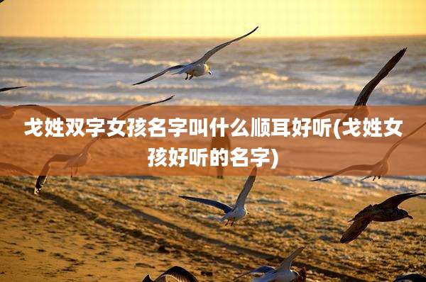 戈姓双字女孩名字叫什么顺耳好听(戈姓女孩好听的名字)