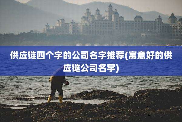 供应链四个字的公司名字推荐(寓意好的供应链公司名字)