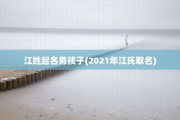 江姓起名男孩子(2021年江氏取名)