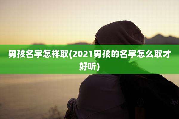 男孩名字怎样取(2021男孩的名字怎么取才好听)