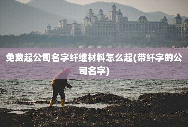 免费起公司名字纤维材料怎么起(带纤字的公司名字)