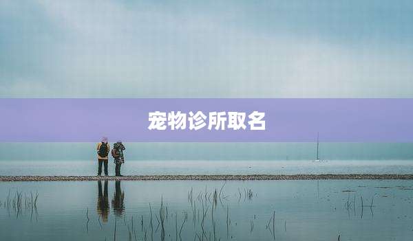 宠物诊所取名