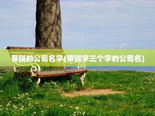 带锐的公司名字(带锐字三个字的公司名)