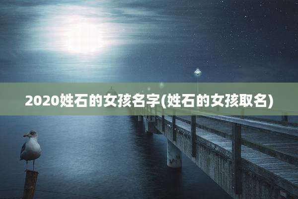 2020姓石的女孩名字(姓石的女孩取名)