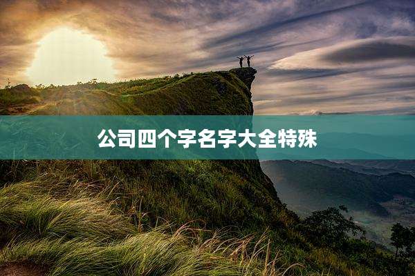 公司四个字名字大全特殊