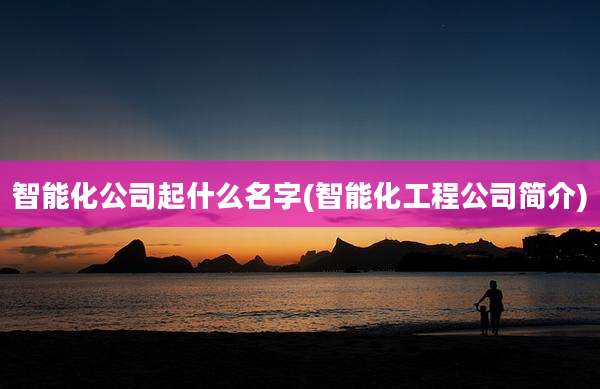 智能化公司起什么名字(智能化工程公司简介)