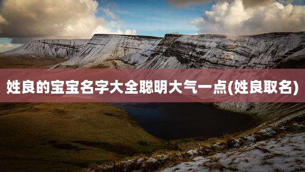 姓良的宝宝名字大全聪明大气一点(姓良取名)