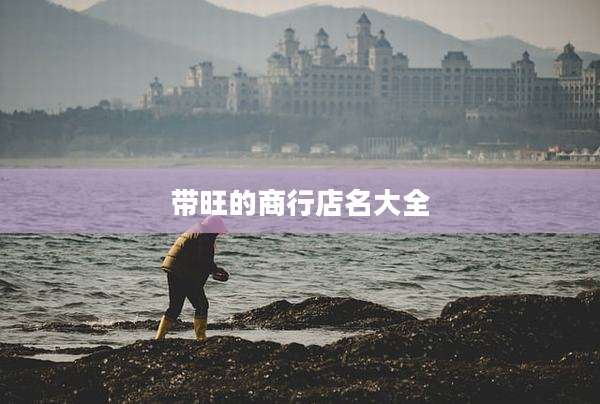 带旺的商行店名大全