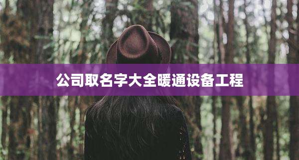 公司取名字大全暖通设备工程