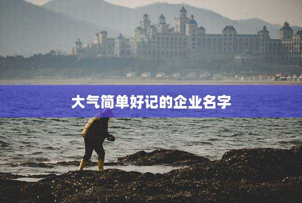 大气简单好记的企业名字