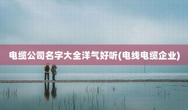 电缆公司名字大全洋气好听(电线电缆企业)