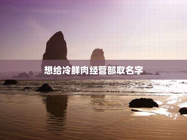 想给冷鲜肉经营部取名字