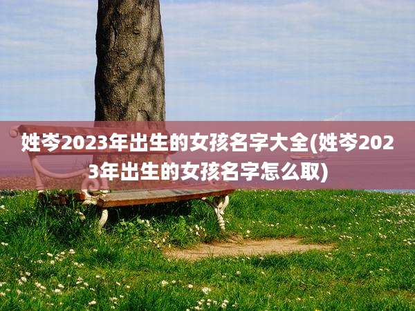 姓岑2023年出生的女孩名字大全(姓岑2023年出生的女孩名字怎么取)