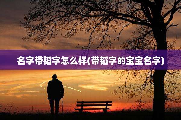 名字带韬字怎么样(带韬字的宝宝名字)