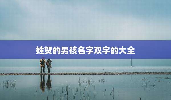 姓贺的男孩名字双字的大全