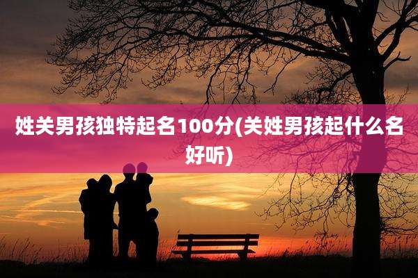 姓关男孩独特起名100分(关姓男孩起什么名好听)