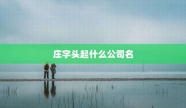 庄字头起什么公司名
