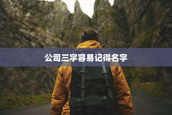 公司三字容易记得名字