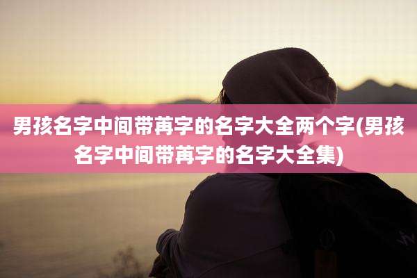 男孩名字中间带苒字的名字大全两个字(男孩名字中间带苒字的名字大全集)