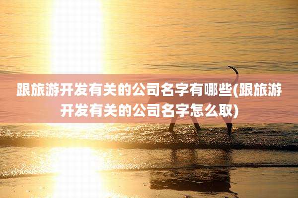 跟旅游开发有关的公司名字有哪些(跟旅游开发有关的公司名字怎么取)