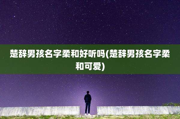 楚辞男孩名字柔和好听吗(楚辞男孩名字柔和可爱)