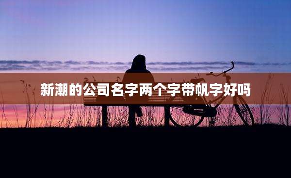 新潮的公司名字两个字带帆字好吗