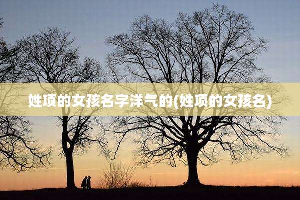 姓项的女孩名字洋气的(姓项的女孩名)