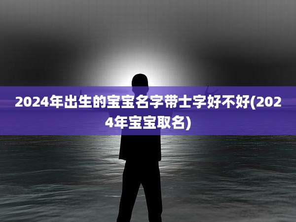2024年出生的宝宝名字带士字好不好(2024年宝宝取名)