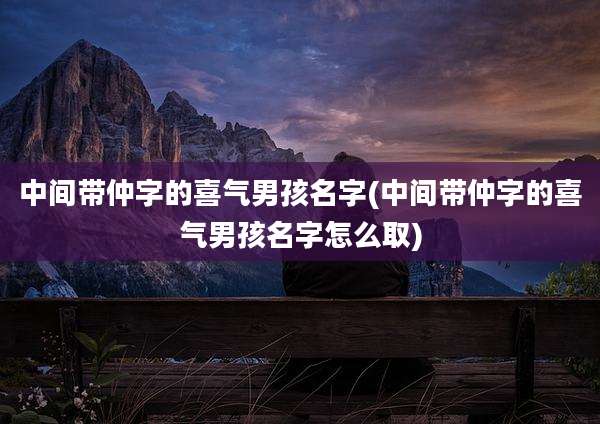 中间带仲字的喜气男孩名字(中间带仲字的喜气男孩名字怎么取)