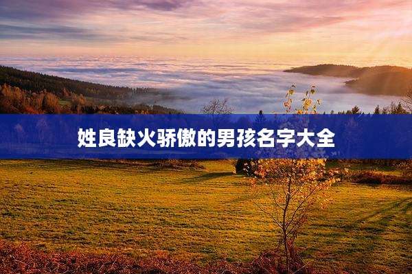 姓良缺火骄傲的男孩名字大全