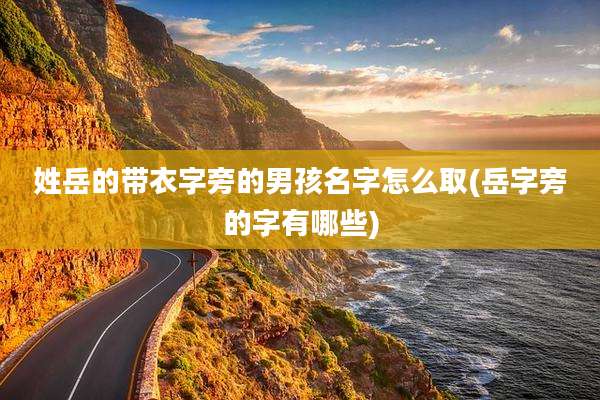 姓岳的带衣字旁的男孩名字怎么取(岳字旁的字有哪些)