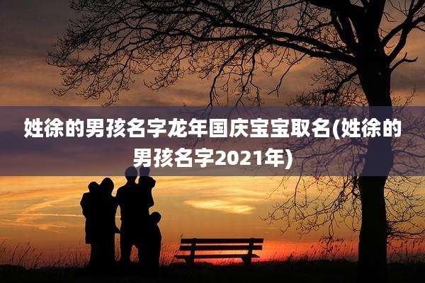 姓徐的男孩名字龙年国庆宝宝取名(姓徐的男孩名字2021年)