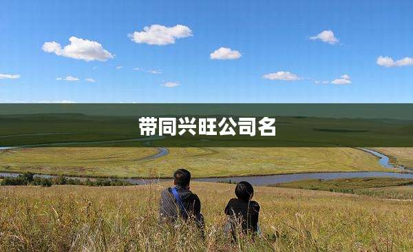 带同兴旺公司名