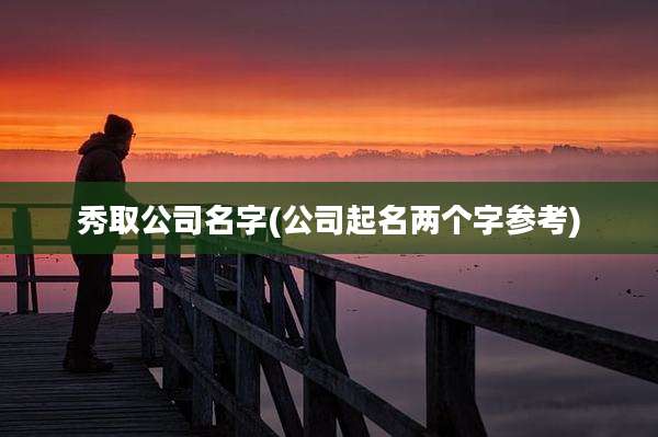 秀取公司名字(公司起名两个字参考)