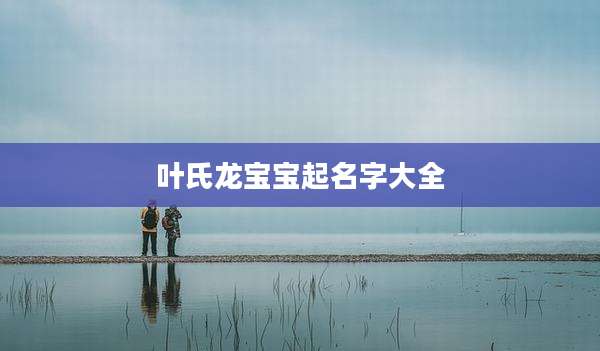 叶氏龙宝宝起名字大全