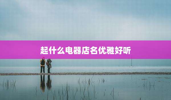 起什么电器店名优雅好听