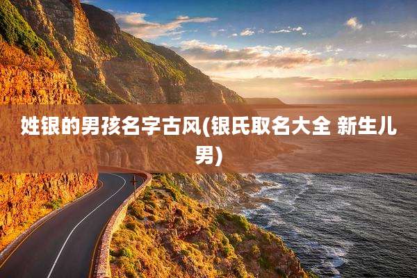 姓银的男孩名字古风(银氏取名大全 新生儿男)