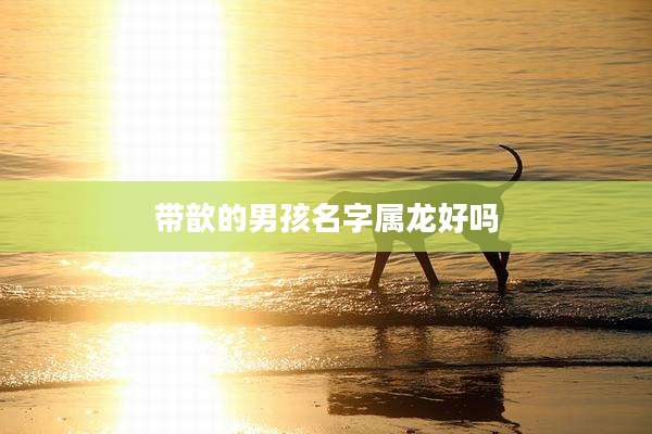带歆的男孩名字属龙好吗