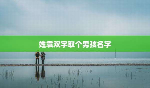 姓袁双字取个男孩名字