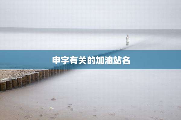 申字有关的加油站名