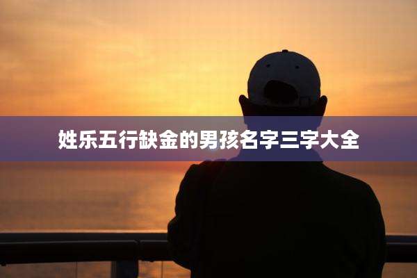 姓乐五行缺金的男孩名字三字大全