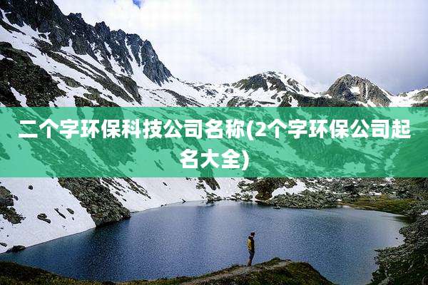 二个字环保科技公司名称(2个字环保公司起名大全)