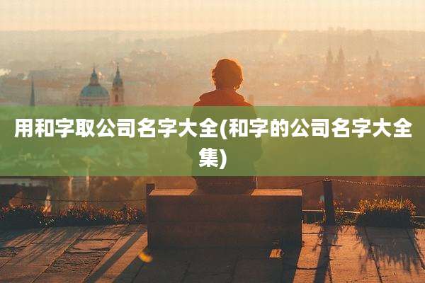 用和字取公司名字大全(和字的公司名字大全集)