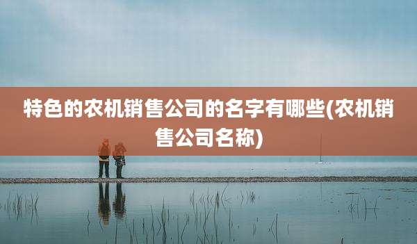 特色的农机销售公司的名字有哪些(农机销售公司名称)